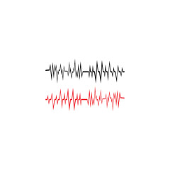 PULSE LINE ILUSTRATION VECTOR TEMPLATE