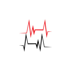 PULSE LINE ILUSTRATION VECTOR TEMPLATE