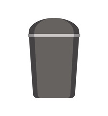 Trash can icon isolated on white background. vector illustration.