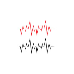 PULSE LINE ILUSTRATION VECTOR TEMPLATE