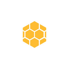 honeycomb  ilustration logo vector template