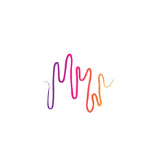 soundwave illustration logo icon vector template.