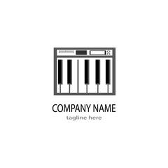 piano icon vector ilustration template