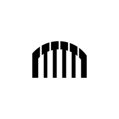 piano icon vector ilustration template