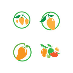 mango logo template vector illustration design