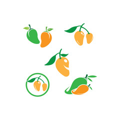 mango logo template vector illustration design