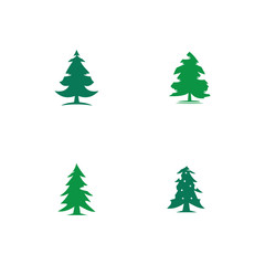 pine tree logo illustration vector design