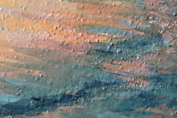 Fragment of oil painting close up. Abstract textured background