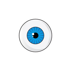Cartoon eye illustration. Design template vector
