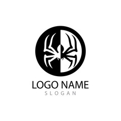 spider ilustration logo vector template