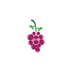 Grapes logo template vector icon illustration design