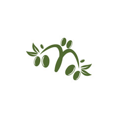 Olive logo template vector icon illustration design