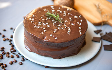 chocolate cake with chocolate