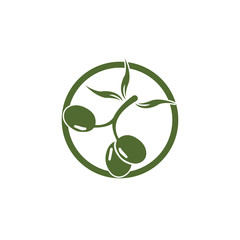 Olive logo template vector icon illustration design