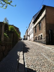 narrow street in old town