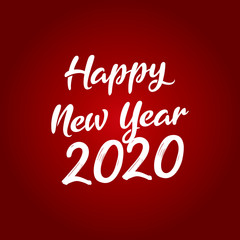 merry christmas and happy new year 2020 greeting card