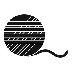 Cotton ball icon. Simple illustration of cotton ball vector icon for web design isolated on white background