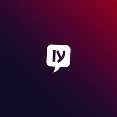 Letter IY Alphabetic Logo Design Template, Line Logo Concept