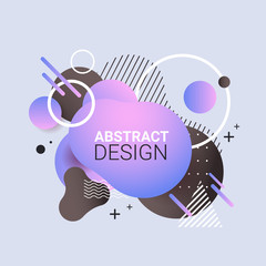 Fototapeta premium Modern graphic element dynamical colored form gradient