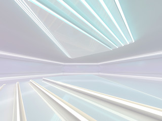 Abstract modern architecture background. 3D