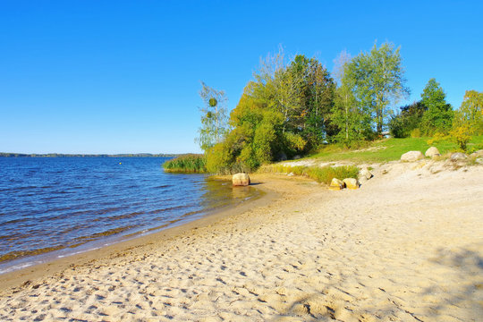 Senftenberger See Strand Buchwalde im Lausitzer Seenland - Senftenberg Lake beach Buchwalde Lusatian Lake District