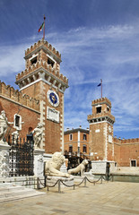 Arsenal square in Venice. Region Veneto. Italy © Andrey Shevchenko