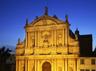 Church of Santa Maria di Nazareth (Church of Scalzi) in Venice. Region Veneto. Italy
