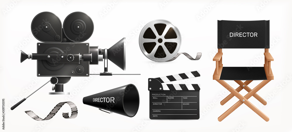 Sticker Cinema Film Production Set