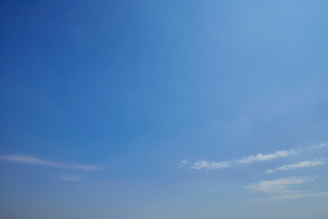 white cloudy with blue sky background
