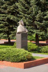 Monument to Ludwik Kolankowski in front of Nicolaus Copernicus university in Torun. Poland © Andrey Shevchenko