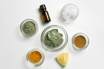 Clay mask natural cosmetic 