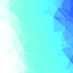 Blue Polygonal Mosaic Background, Creative Design Templates