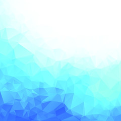 Blue Polygonal Mosaic Background, Creative Design Templates