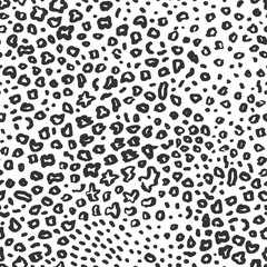 Leopard fir skin seamless repeating pattern. Natural leopard texture. African style jungle savannah background. Paper, textile, fashion print. Vector EPS10 artistic illustration