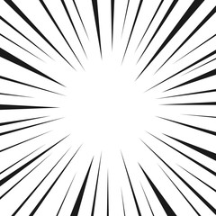 Obraz premium Sunburst hand drawn background vector illustration.