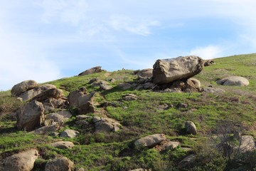 rocks and blue sky