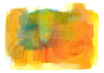 Abstract watercolor brush strokes background