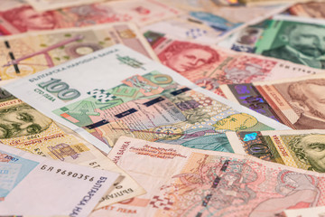 Bulgarian lev banknotes, BGN. Bulgaria, BG