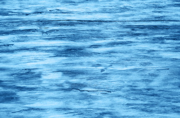 Old wooden background toned classic blue color