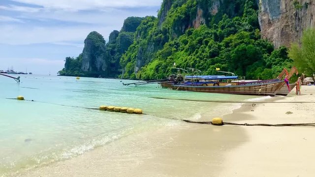 Tail boat in Phi Phi Island