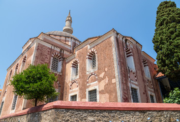 Suleyman Pasha Mosque in the old town of Rhodes city