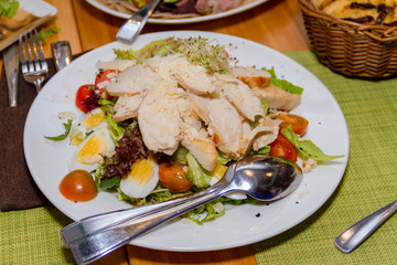 chicken with rice and vegetables