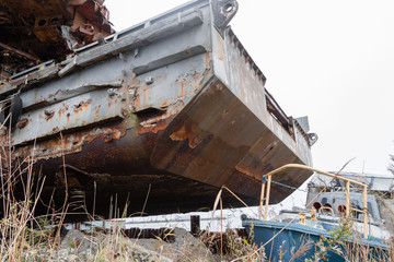 wreck of a boat