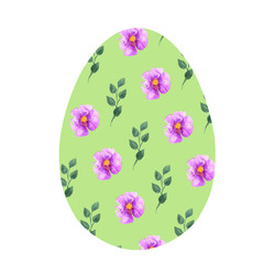 Watercolor stylized Easter eggs on a white background