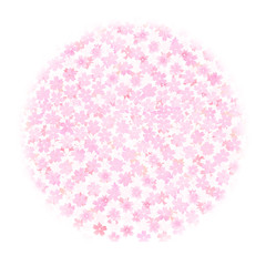 散り桜-丸ピンク