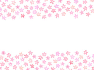 散り桜-空白-背景