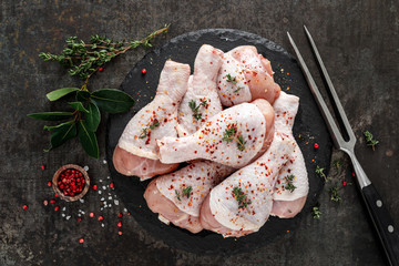 Chicken drumsticks. Fresh raw meat for cooking - 309747723