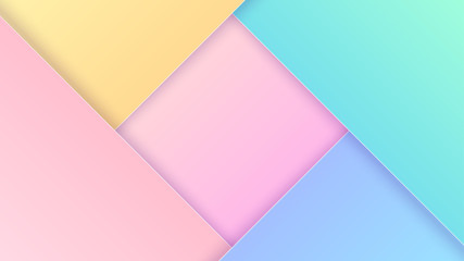 Obraz premium Pastel colorful geometric elements abstract background