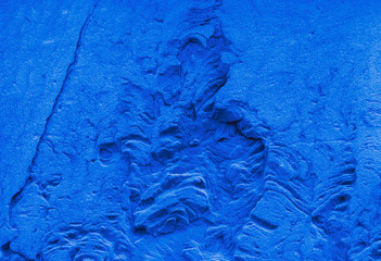 Mur en pierre en couleur bleu 2020. Pantone couleur de l'année