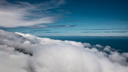 clouds over the sea
